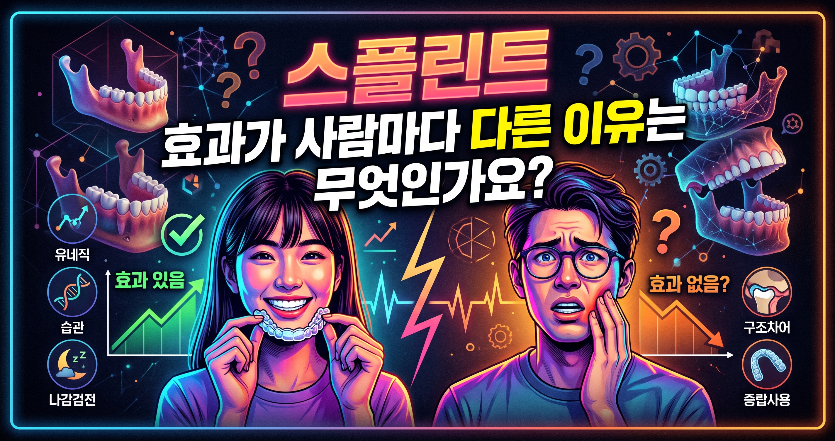 스플린트 효과가 사람마다 다른 이유는 무엇인가요?