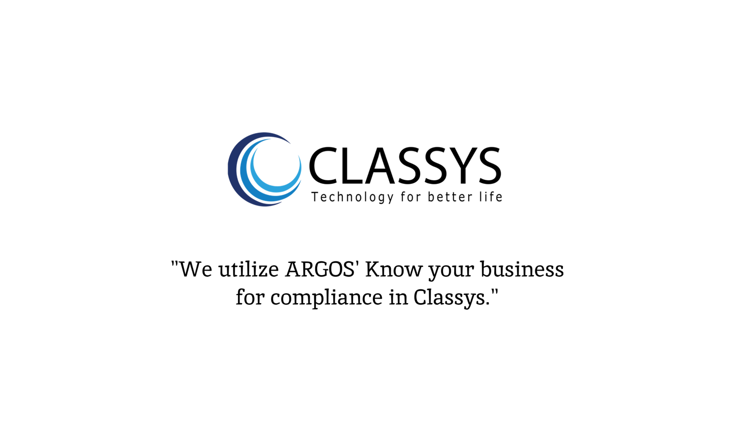 Classys, the beginning of global compliance.