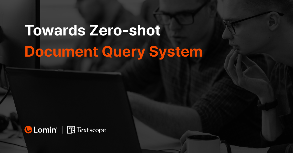 Towards Zero-shot Document Query System - 로민 공식 블로그 | The Data for AI