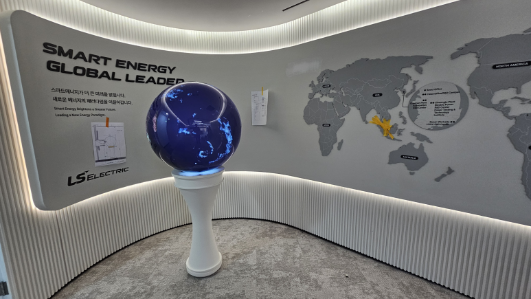 A 3D digital globe built with Screen Paint