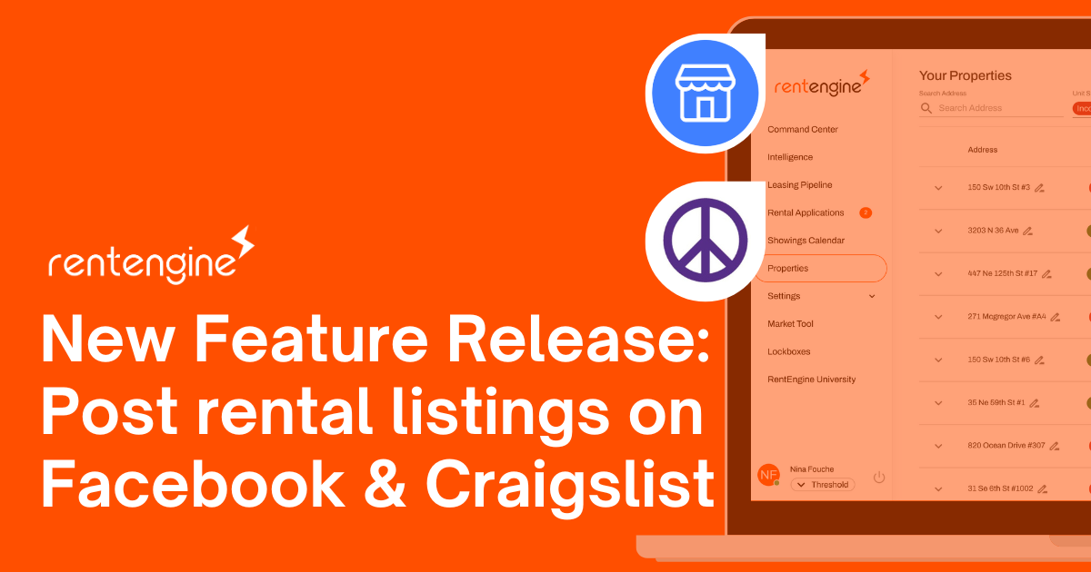 New Feature Release: Post rental listings to Facebook & Craigslist ...