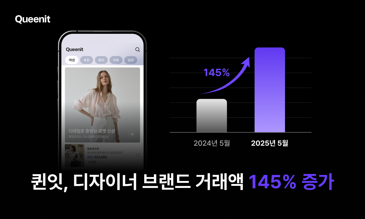 [퀸잇] 4050 타깃 브랜딩으로 디자이너 브랜드 평균 거래액 145% ↑