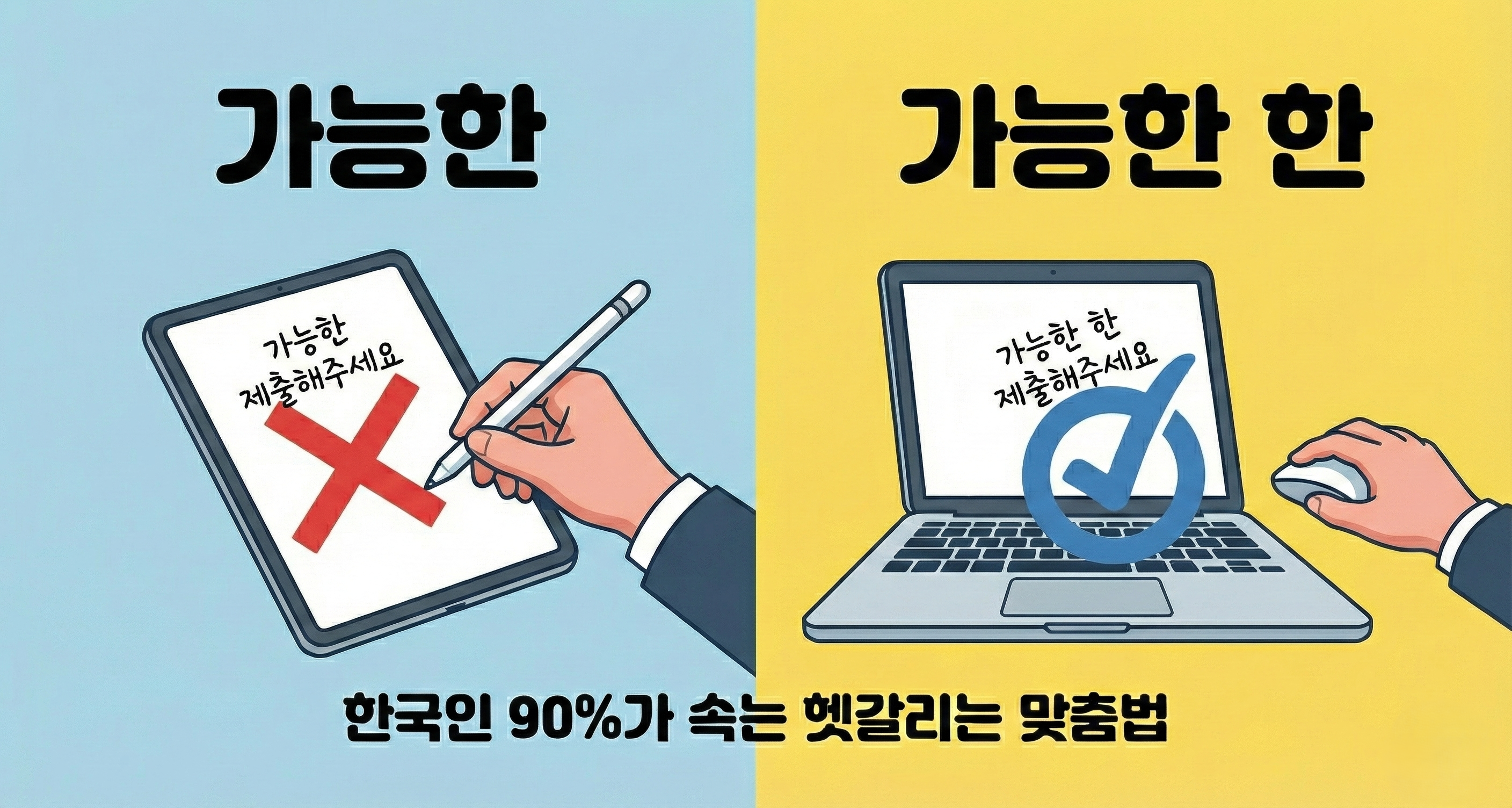 '가능한' vs '가능한 한', 띄어쓰기 및 올바른 표기법 - 글잘러를 위한 센텐시파이 블로그
