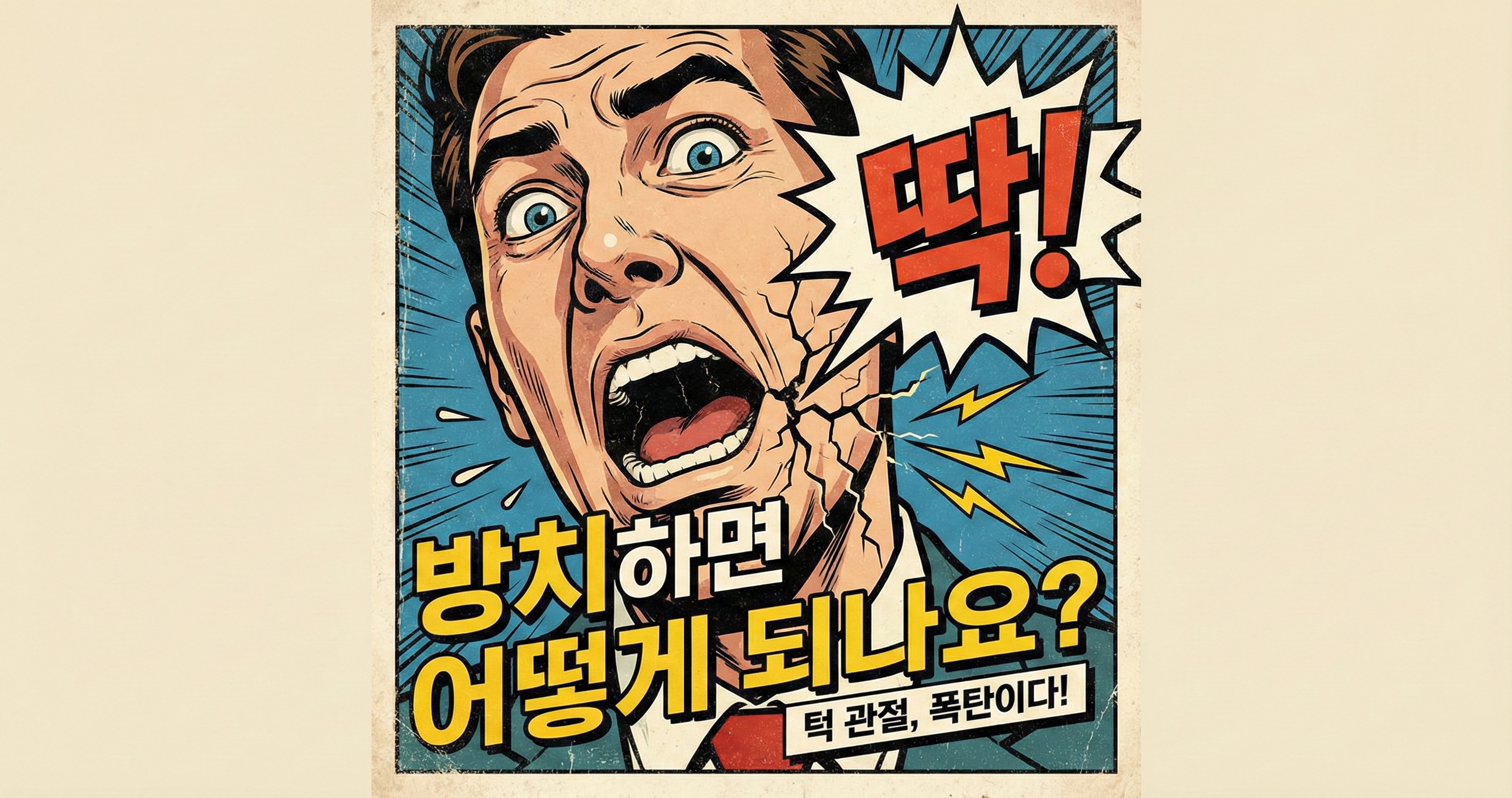 턱에서 '딱' 소리가 나요 — 방치하면 어떻게 되나요?