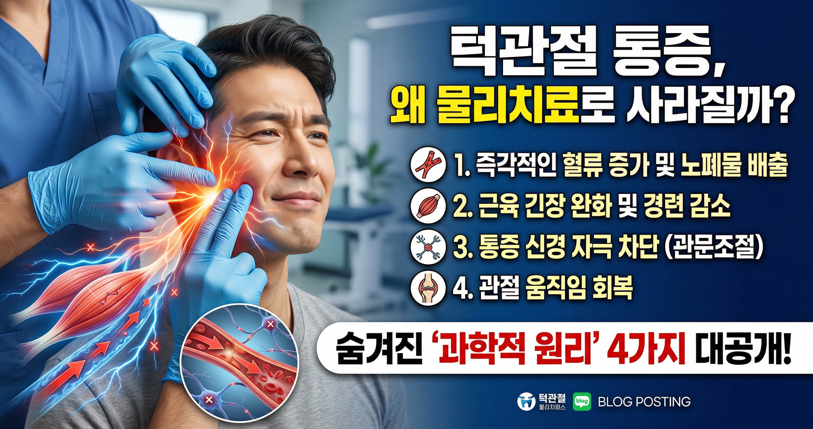 턱관절 물리치료가 통증을 줄이는 과학적 원리는 무엇인가요?
