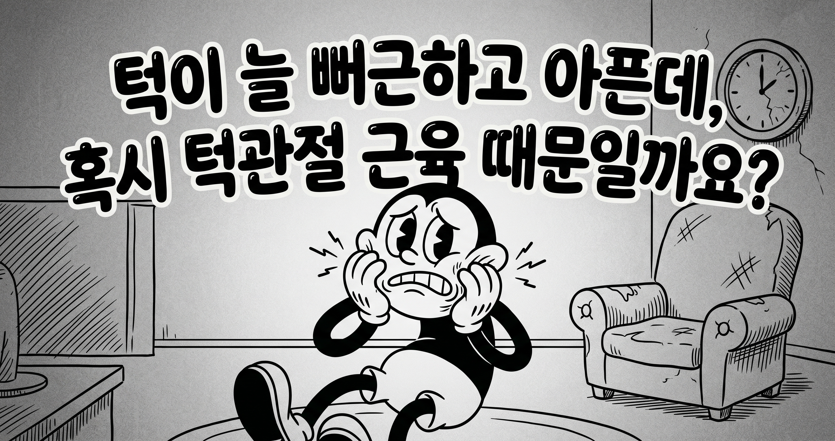 턱이 늘 뻐근하고 아픈데, 혹시 턱관절 근육 때문일까요?