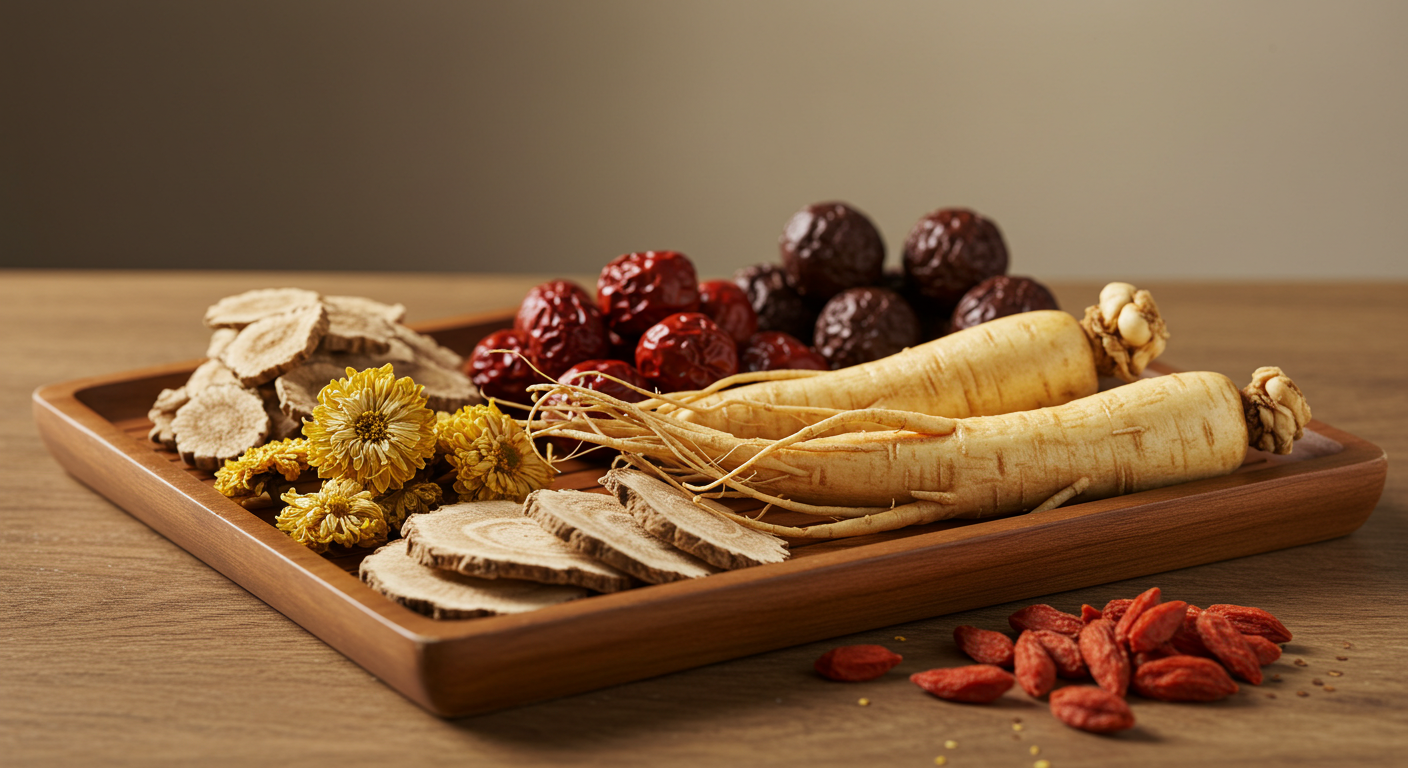 korean traditional herbal ingredients for skin