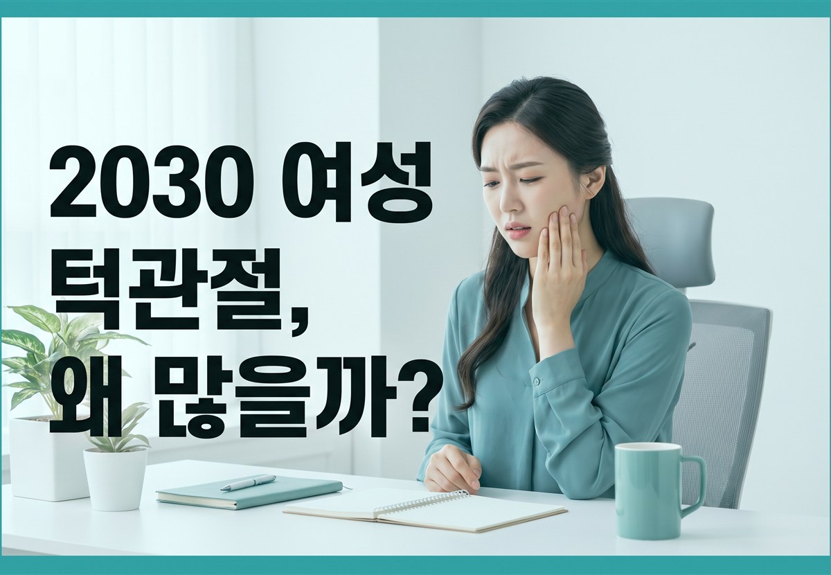 20~30대 여성에게 턱관절 장애가 유독 많은 이유는 뭔가요?