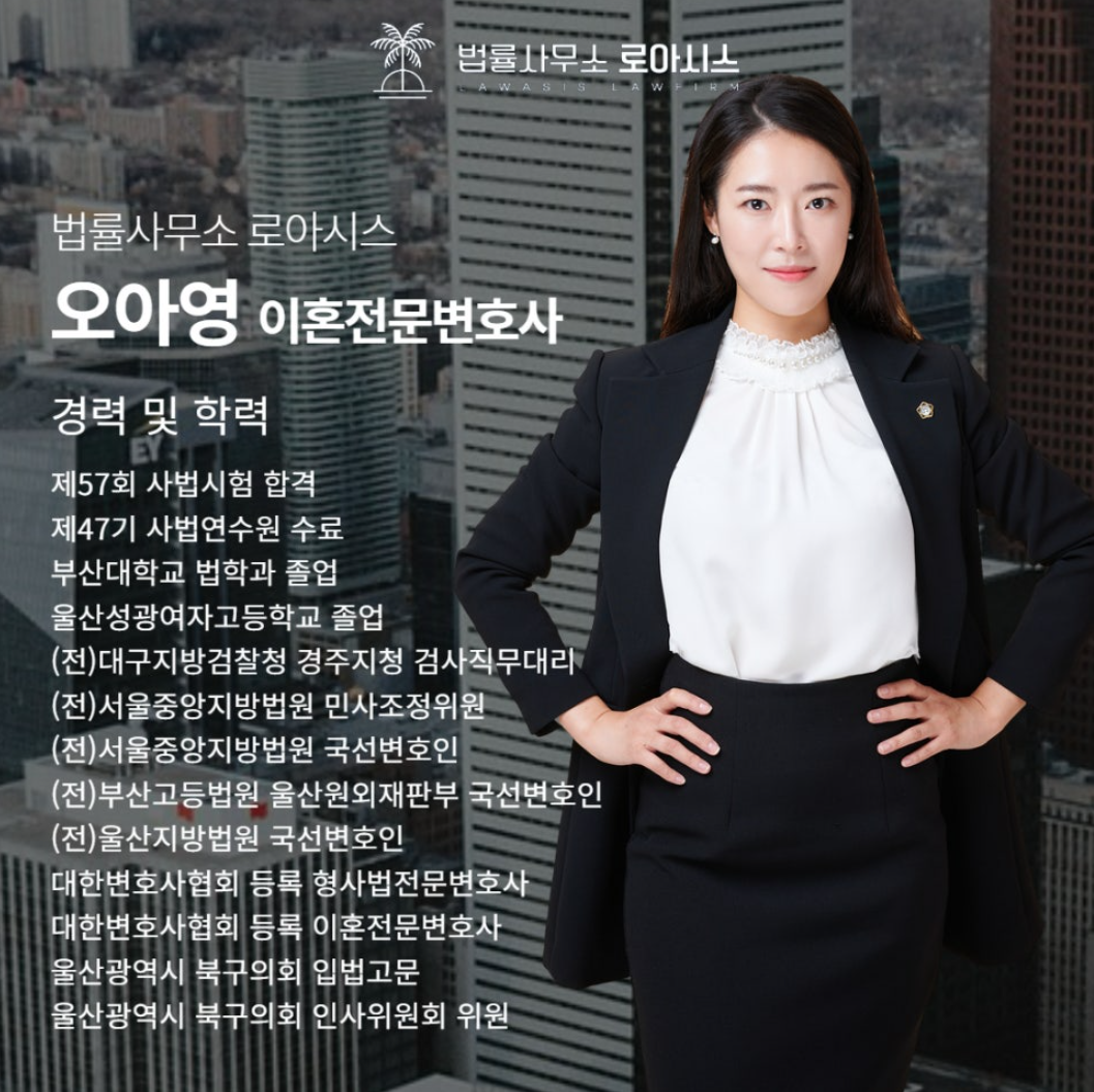 사실혼관계존재확인소송 오아영 변호사 경력 및 학력