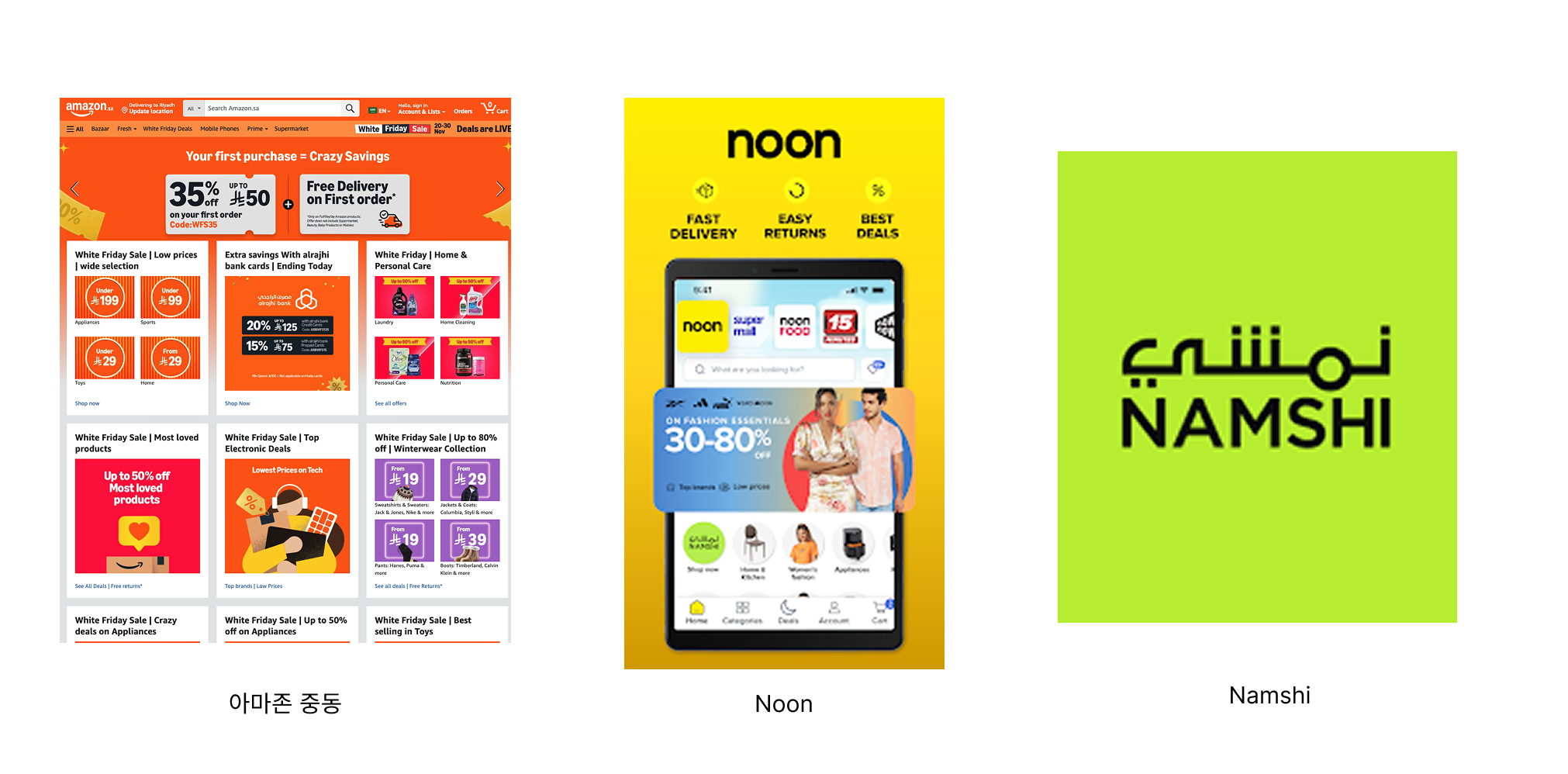 중동 시장의 주요 온라인 판매 채널