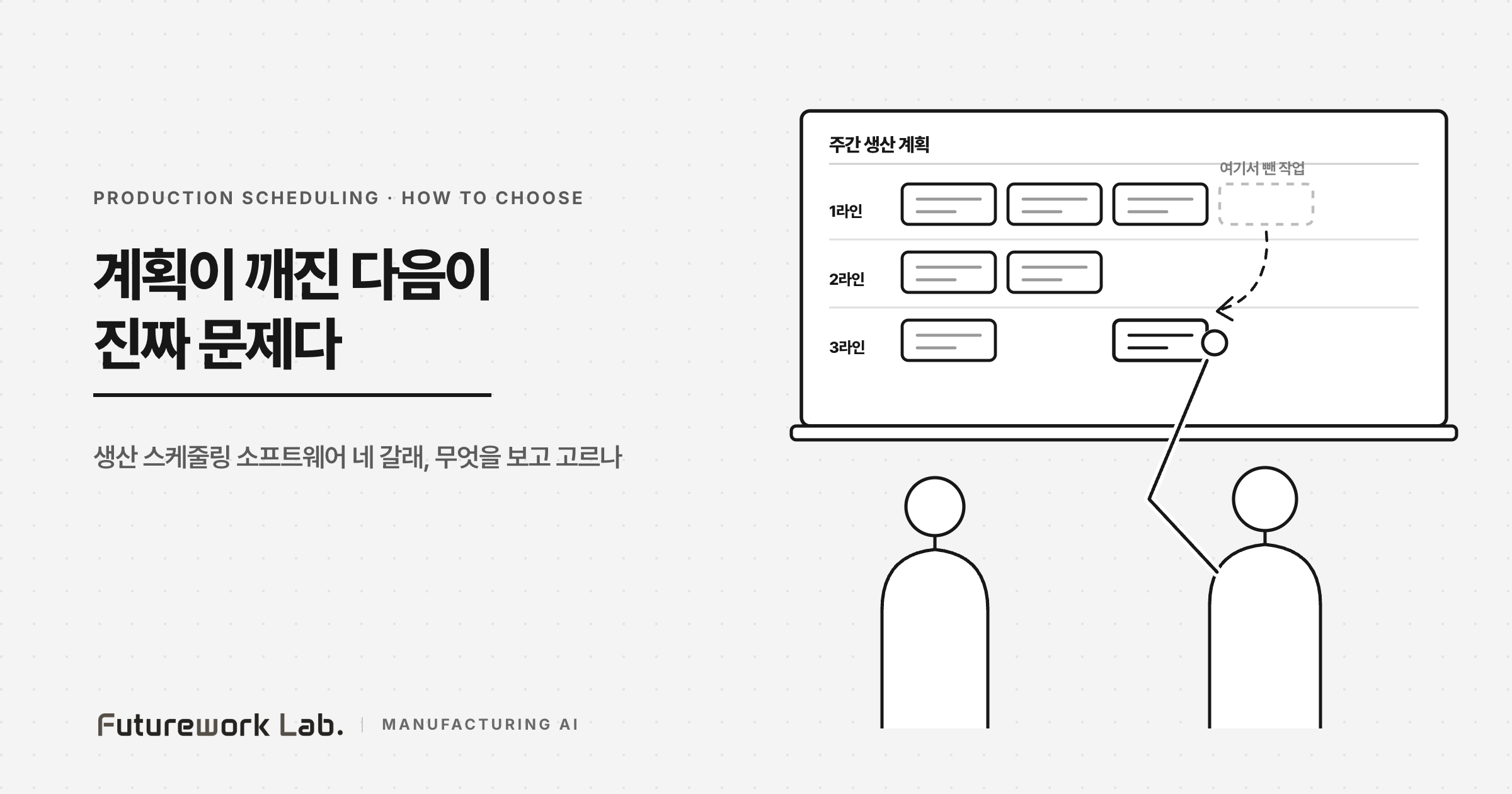 생산 스케줄링 AI, 무엇을 보고 고르나